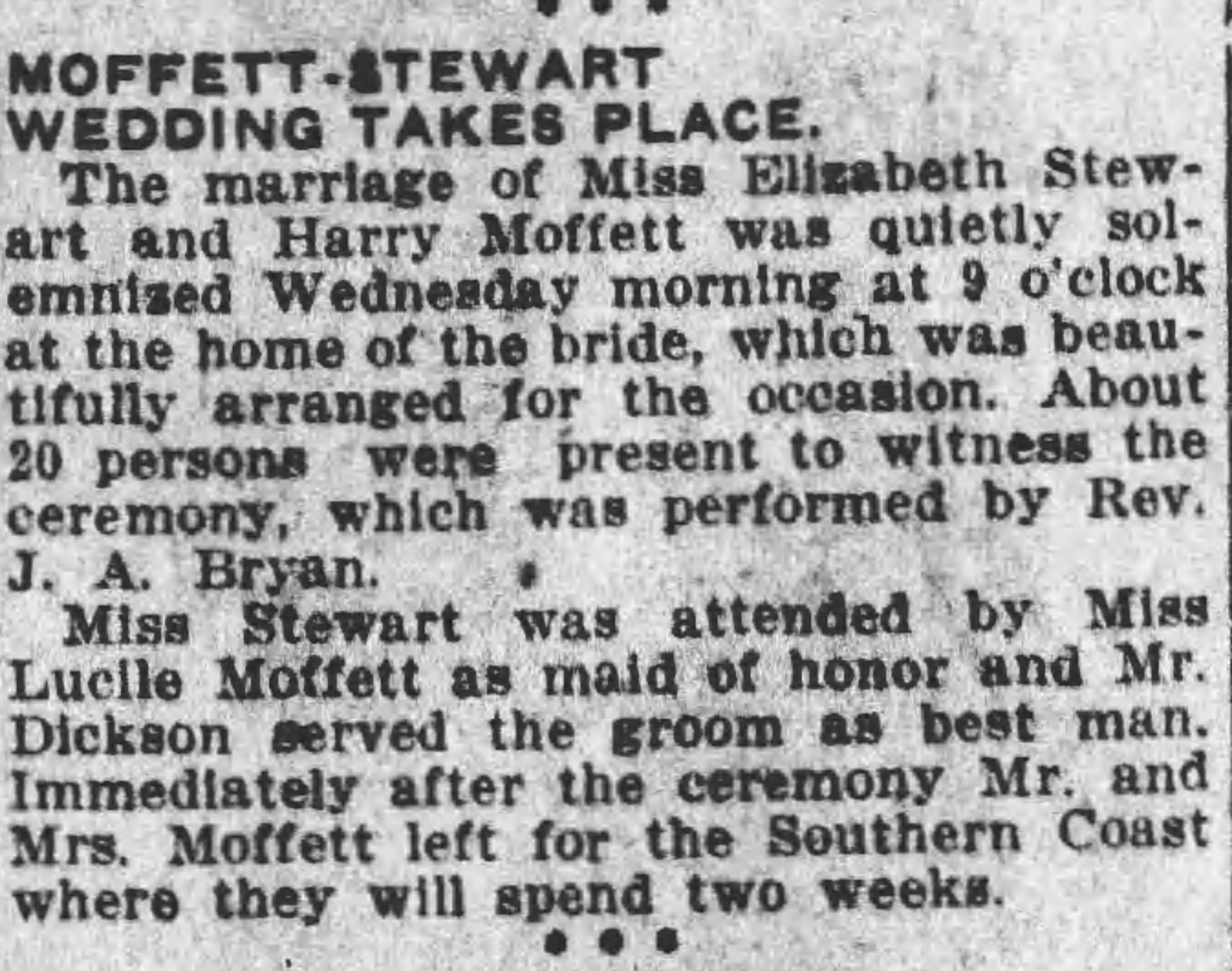 Elizabeth Steward-Harry Moffett